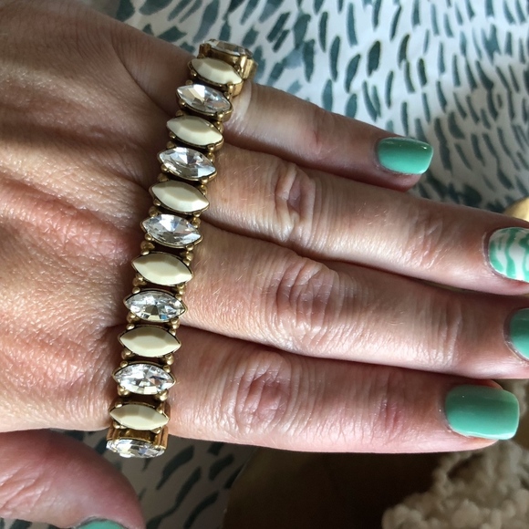 J. Crew Marquis Cut Rhinestone Bracelet - Picture 2 of 7